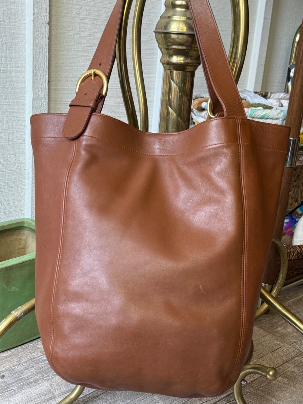 VTG Coach SoHo Bag | British Tan | Well Loved | Holds It All - Picture 6 of 14